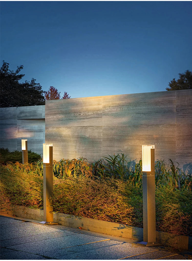 Outdoor LED Lawn Lamp 30CM 60CM 80CM 85~265V Waterproof IP65 Aluminum Acrylic Street light For Garden Courtyard Villa Lighting