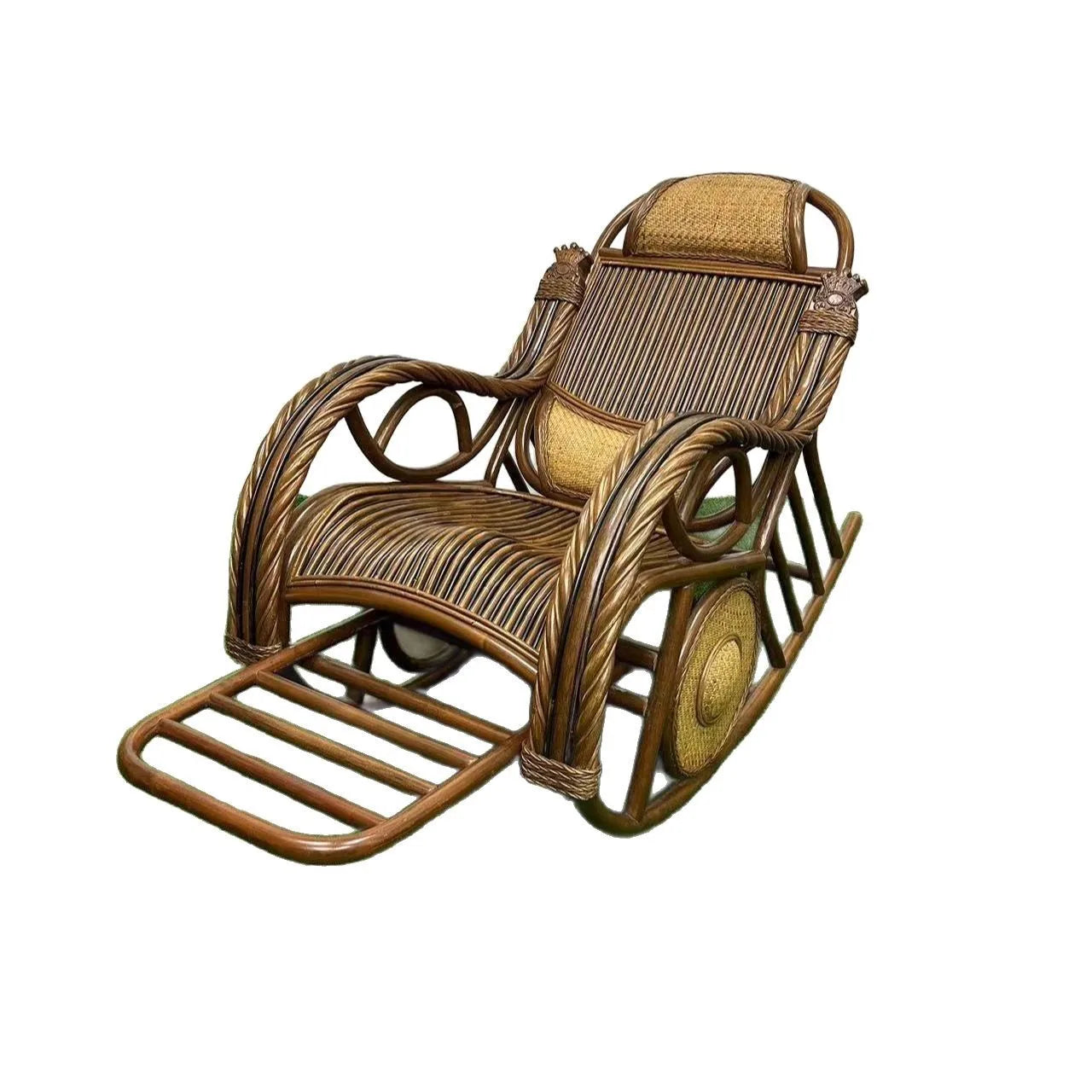 Natural vine elderly nap household lazy rocking  adult balcony leisure recliner rocking chair