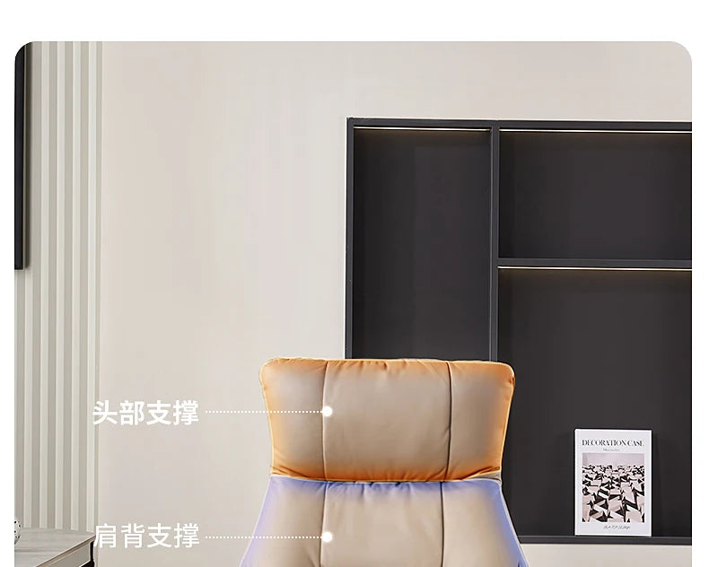 Luxurious Boss Office Chairs Armchair Relaxing Comfort Modern Office Chairs Recliner Sedentary Office Furniture Bureaustoel LLOC