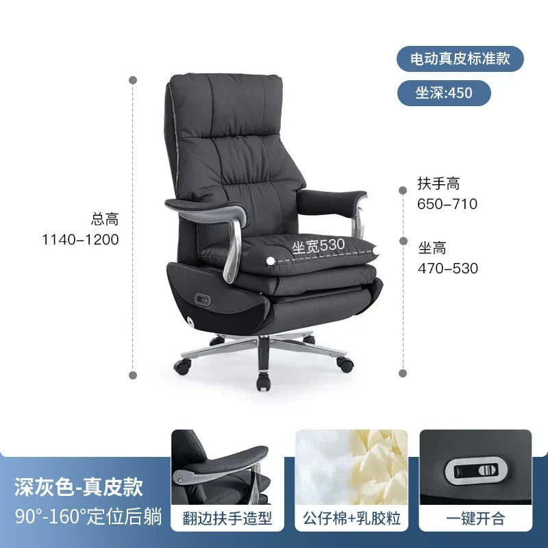 Luxurious Boss Office Chairs Armchair Relaxing Comfort Modern Office Chairs Recliner Sedentary Office Furniture Bureaustoel LLOC