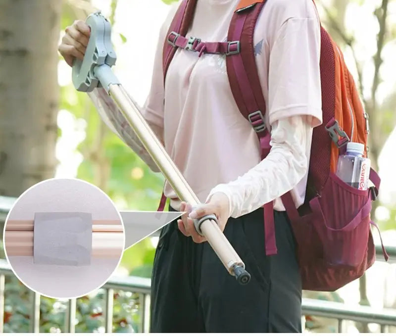 NEW Multifunctional hiking stick Lightweight folding walking stick chair telescopic climbing stick  walking cane equipment