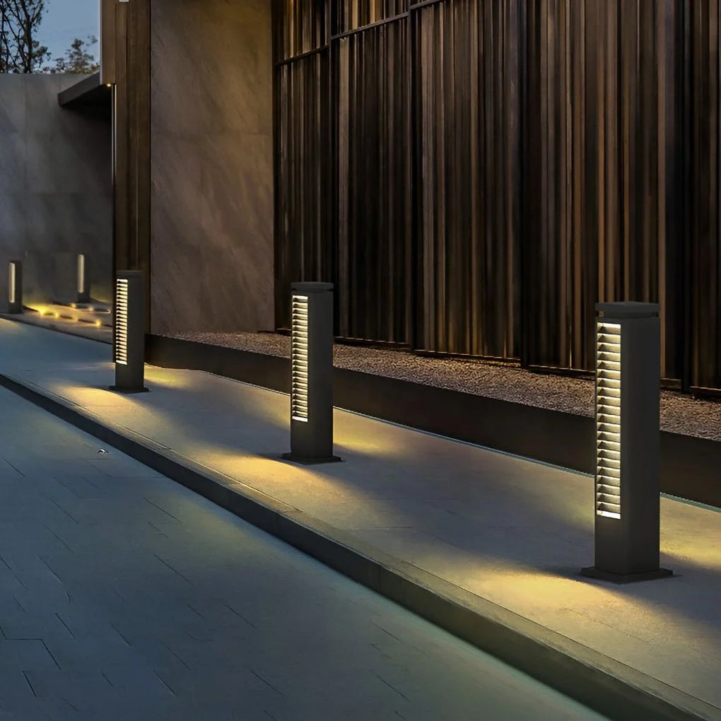 Garden Lights 10W Warm White Stainless Steel Post IP54 Waterproof for Modern Pathway and Entrance Landscape Light