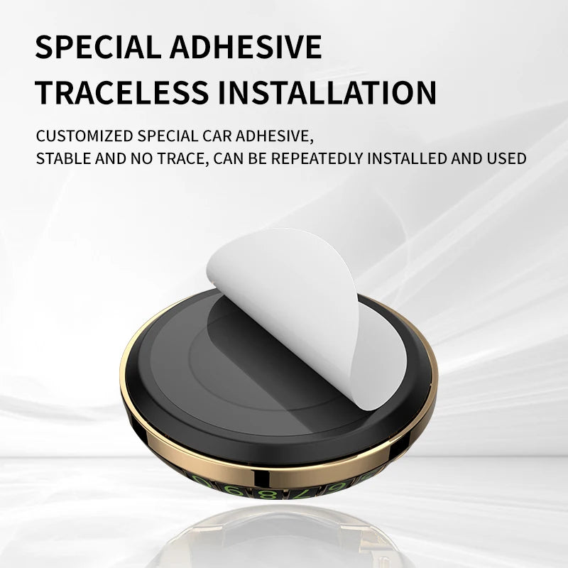 Multifunctional Plaid Anti-Slip Mat Car Phone Holder 360° Rotatable Temporary Parking Card Auto Accessories