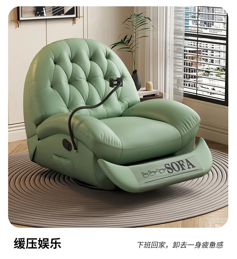 HYS multifunctional lazy leisure home single electric recliner rotating bedroom