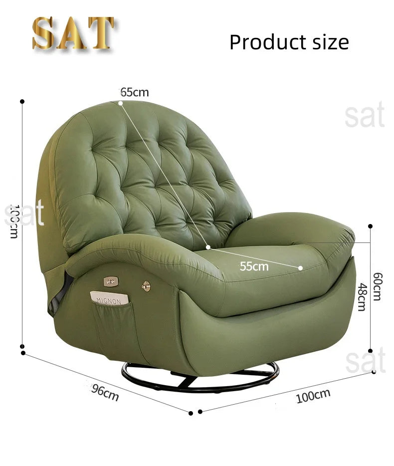 !@Modern Single Lazy Rocker Recliner Chair for Home Dining Bedroom Hotel Manual Adjustment Multifunction Living Room Furniture