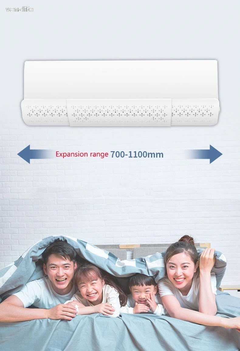 vanzlife Air conditioner wind shield anti direct blowing outlet wind shield hood air conditioning baffle wall mounted universal