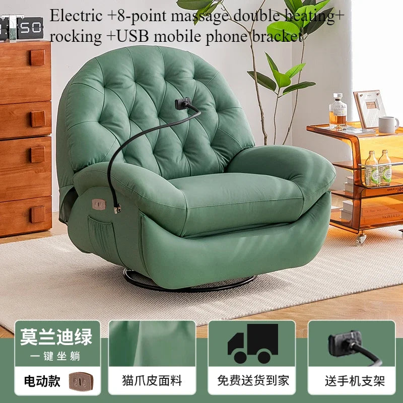 Massage Double Heating Sofa Rocking USB Mobile Phone Bracket Sofa Chair Lounges Single Modern Canape Salon Living Room Furniture