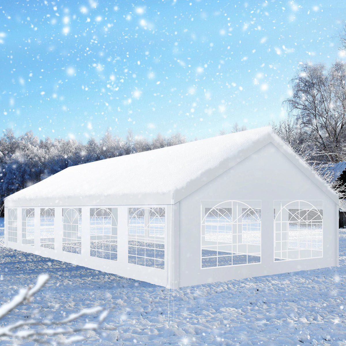 20×40FT Party Tent Heavy Duty, Wedding Tent, Event Tent for Parties, with 8 Removable Sidewalls,20×40FT Tent Carpas Para Fiestas
