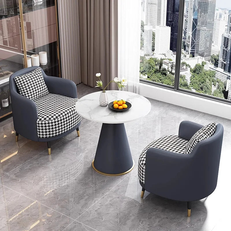 Business reception sofa, light luxury modern minimalist design, suitable for reception, sales office, office, balcony, leisure a