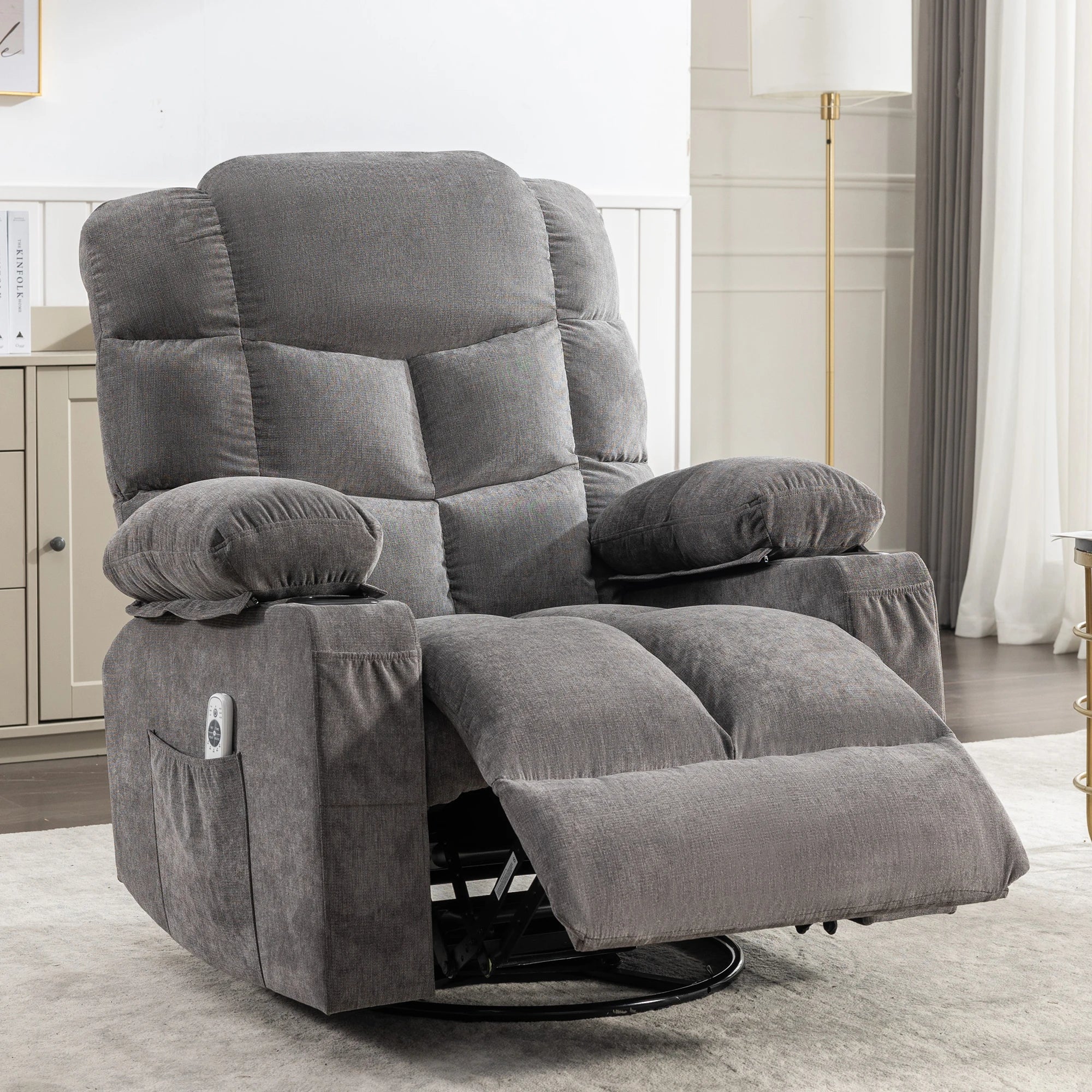 Swivel Rocker Recliner Lift Chair Wholesale Living Room Furniture Electric Massage Sofa  with Massage and Heat