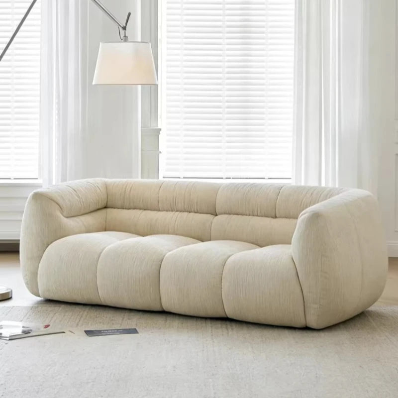 Chenille Fabric Sofa Modern Fashion Minimalist Lounge Couch Luxury Modern Full Size Frame Hotel Couch Furniture Living Room