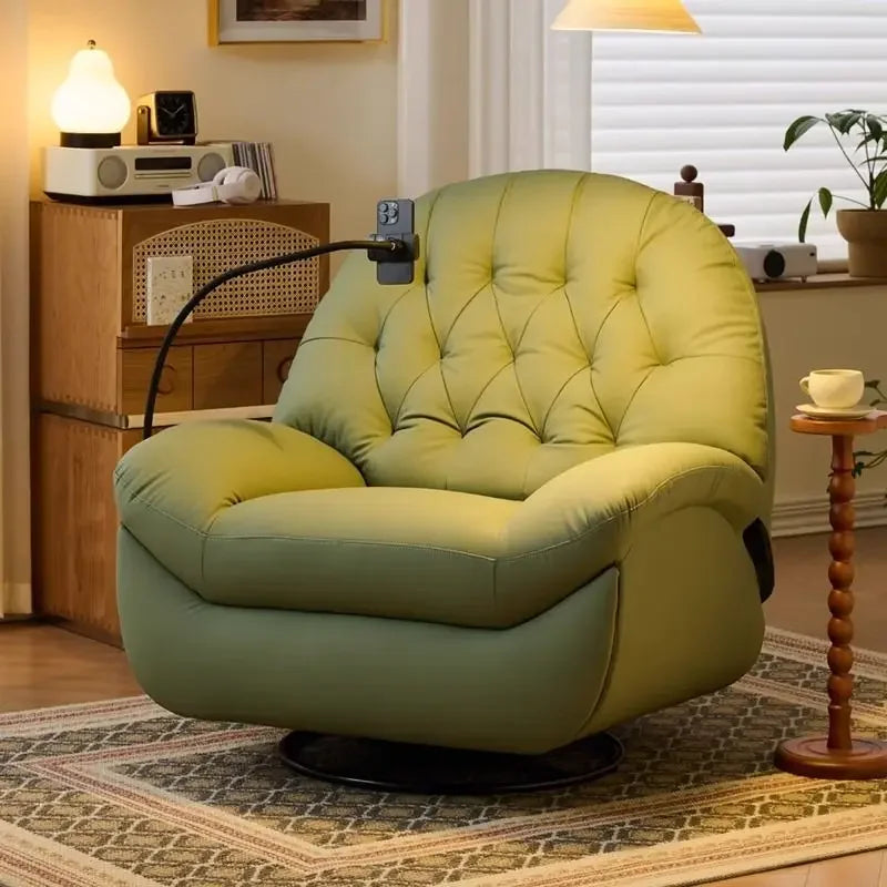 Hestora Electric Recliner Lounge Chair Multi Functional Lazy Rocking Sofa Seat Space Saving Single Chair for Living Room Balcony