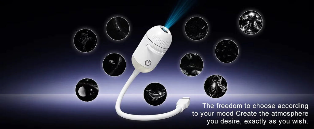 360° Flexible Galaxy Star Projector Ambient Light 30-in-1 Planetarium Night Light USB LED Ceiling Lamp for Bedroom Home Decor