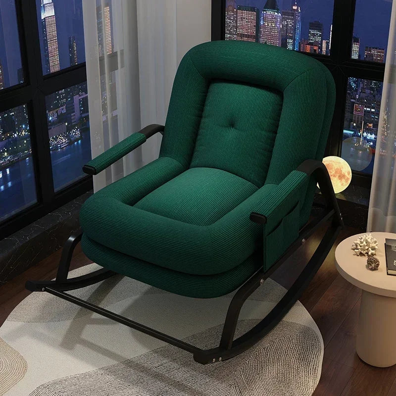Swinging Chair Adults Can Sleep Creamy Style Dog House Rocking Chair Single Lazy Person, Home Small Sofa