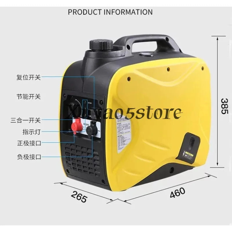 220V 4KW Variable Frequency Low Noise Generator Small Portable for Home Use Portable for Outdoor RV Camping One-click