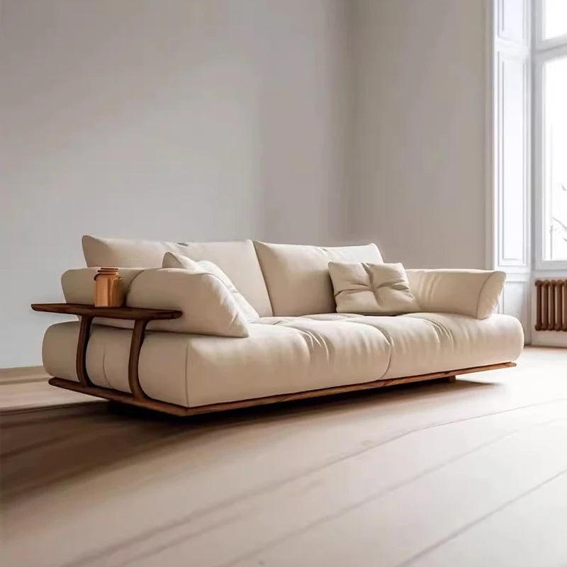 Beige Puff Living Room Sofas Designer Vintage Two Person Single Living Room Sofas Floor Modern Divano Moderno Furniture Home