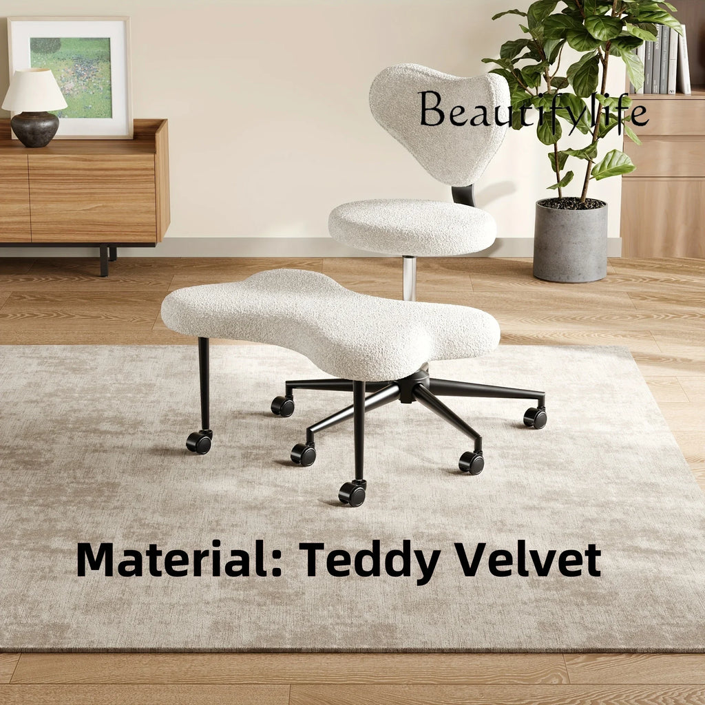 JB Cross Leg Chair - Meditation Chair With Wheels, ADHD Chair, Height Adjustable Seat, Adjustable Footstool