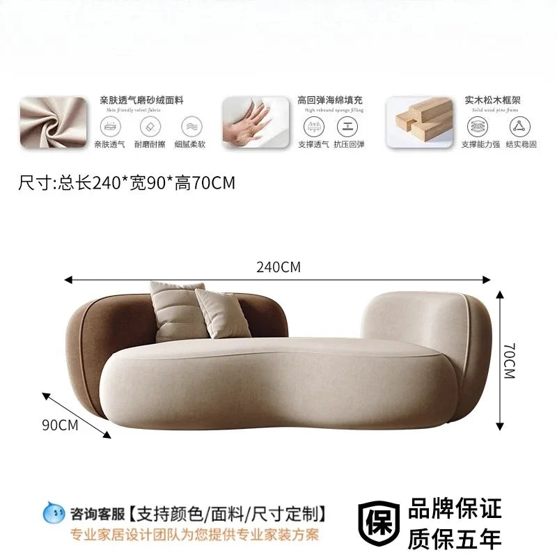 Modern home Luxury Living Room Furniture Sofa Set Floor Lazy Accents Designer Recliner Daybed Sectional Puff Sofa Corner Muebles