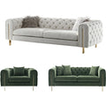 Hot Selling Gilt Velvet Fabric Sofa Design Blue Sofasets Modern Livingroom Furniture Set