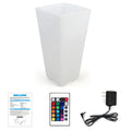 Solar-Charged Large Glowing LED Garden Light Illuminated Outdoor Flower Pot Planter for Home Planter Solar Outdoor Illuminated