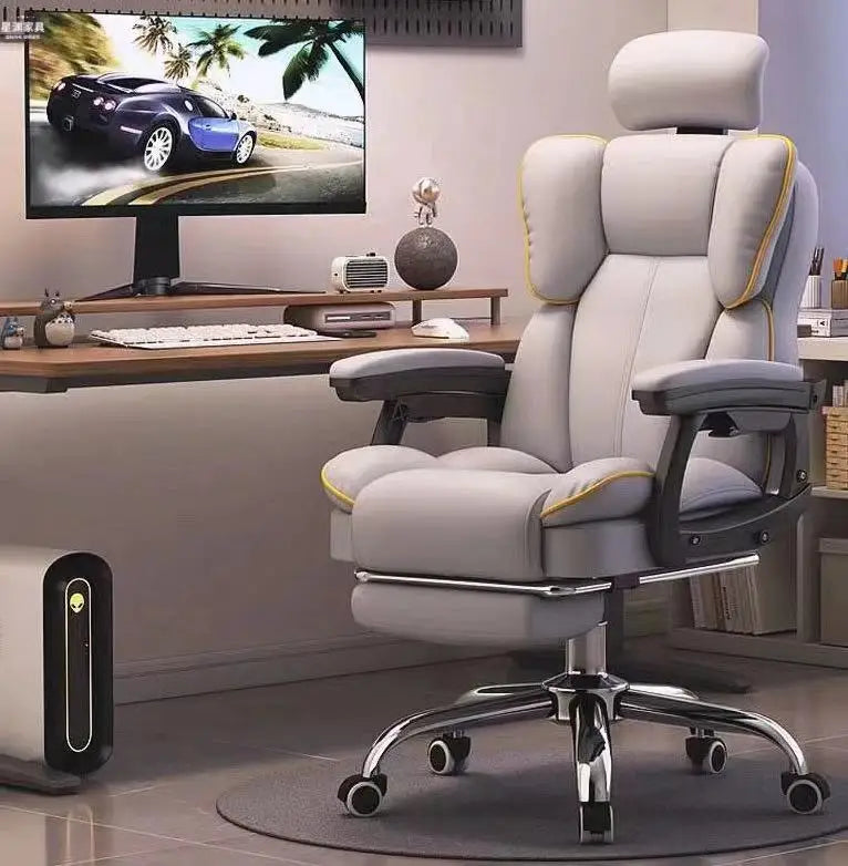 Home computer chair ergonomic gaming chair office chair dormitory live study comfortable long-term sitting swivel chair