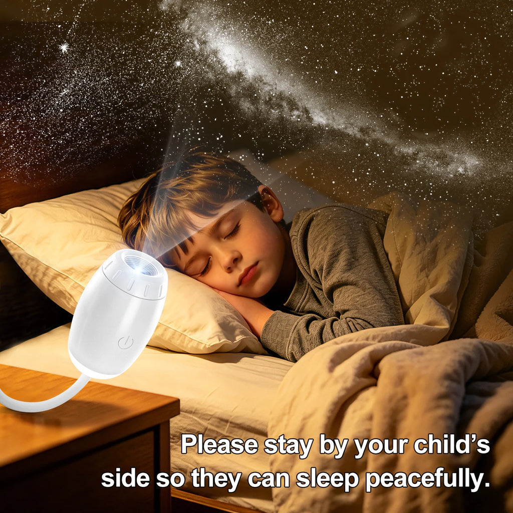 Mini Galaxy Star Projector Two In One Night Light Home Background Atmosphere Light Bedroom Car Decoration Children's Gift