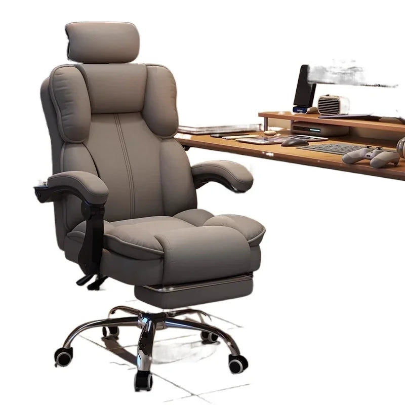 Ergonomic Office Chair Gaming Computer Desk Chair Adjustable Lumbar Swivel Headrest Breathable Mesh High Back Home Cadeira