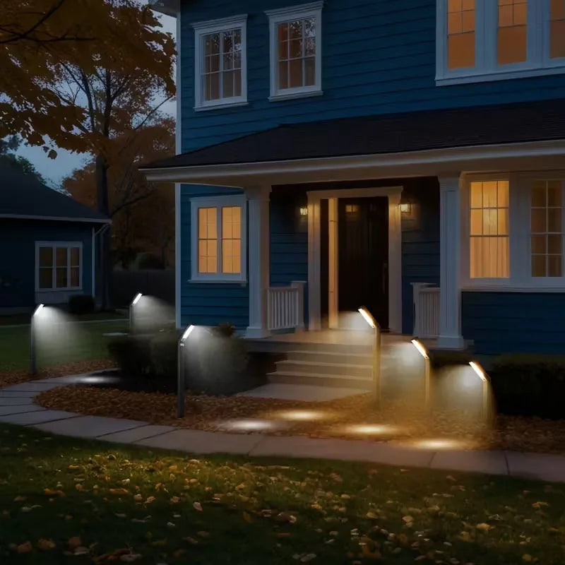 Solar Ground Light 3colors or RGB Light Light Sensing Intelligence Outdoor Pathway Lighting Solar Garden Lights Durable Plastic