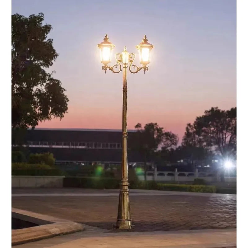 The lamp pole is waterproof IP65 LED solar courtyard
