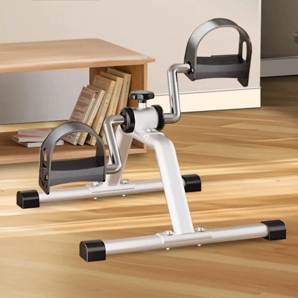 Foldable Exercise Bike Non-Slip LCD Display Leg Trainer Adjustable Portable Mini Exercise Bike Leg Rehabilitation