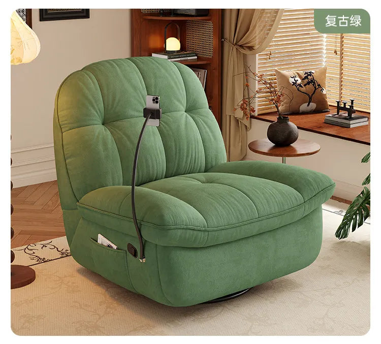 Living Room Single Sofa Fabric Living Room Multi Functional Rocking Chair Lazy Sofa Floor Seat Chaise Lounges Hotel Furniture