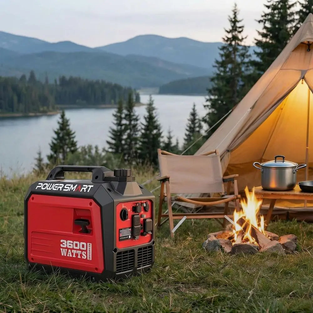 3600W Portable Inverter Generator with Quiet Tech for Camping, RV, and Home