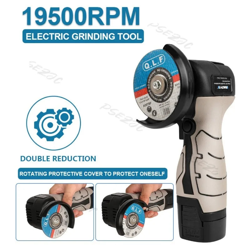Household Mini Angle Grinder Polishing Machine 16.8V Lithium Battery Small Cutting Machine Handheld
