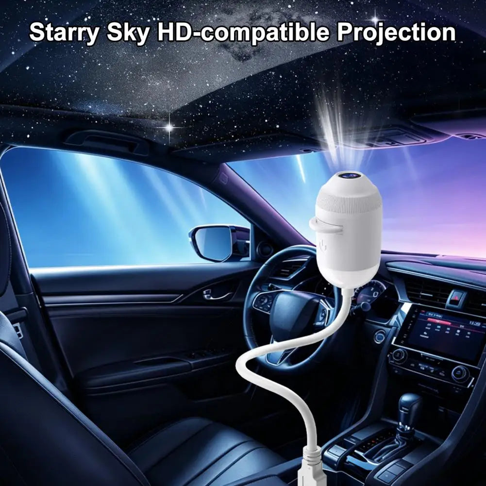 Car Roof Galaxy Night Light USB Star Projector Light 24 in 1 Touch Control Flexible Hose For Bedroom Auto Atmosphere Lamp