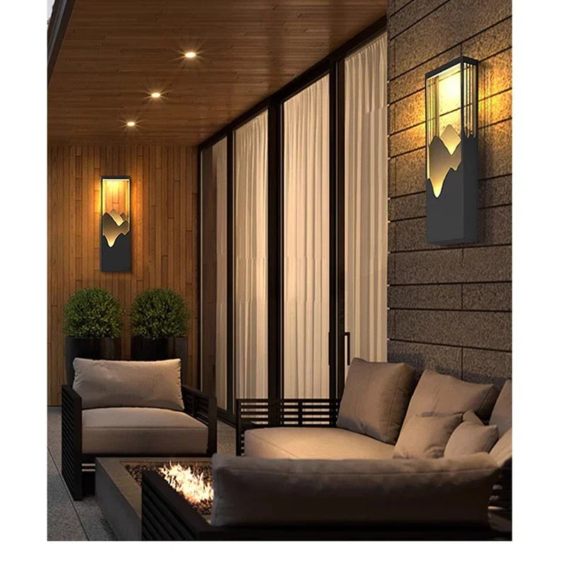 Contemporary LED Outdoor Wall Lamps Electric Simplicity Waterproof Balcony Hallway Courtyard Villa Gate Hotel