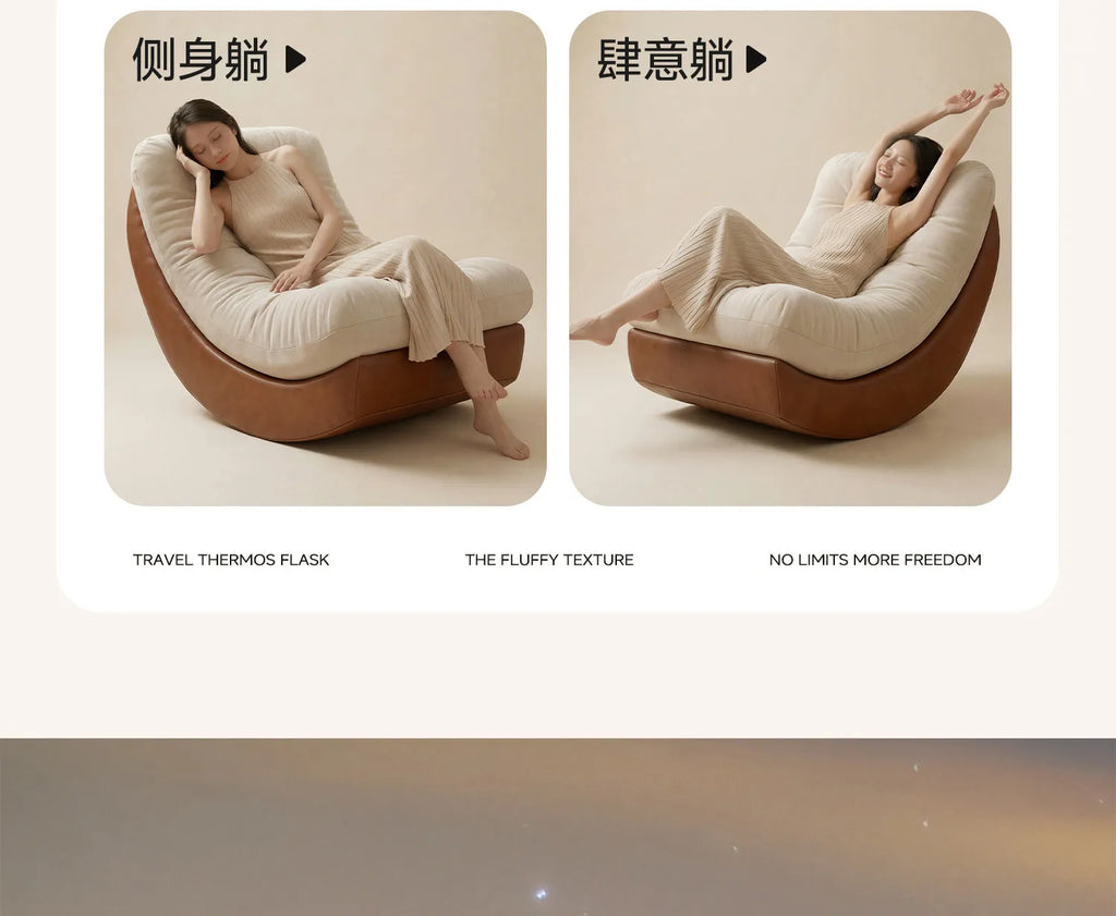 Oversize Rocking Chair Recliner Lounge Living Modern Chair Adults Single Cadeiras Para Sala De Estar Italian Furniture Luxury