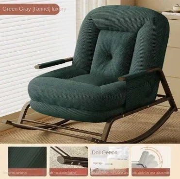 #Balcony Leisure Chair Light Luxury Single Rock Chair Sofa Bed Lounge Chair Adult Home