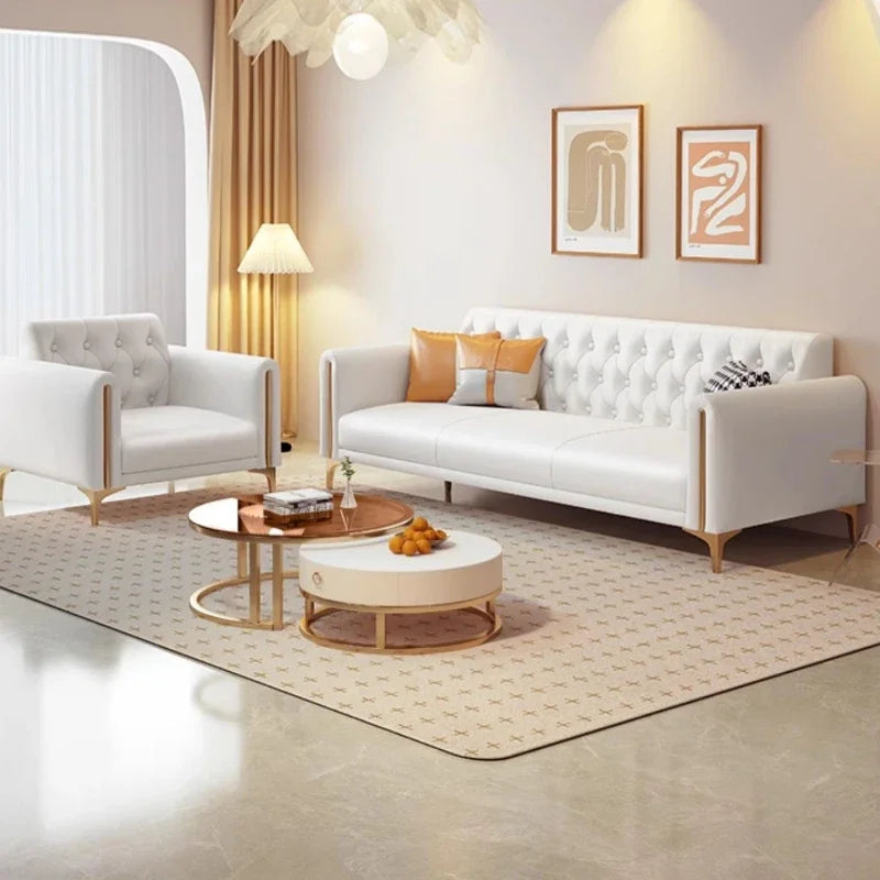 Designer Fancy Sofa Chair Modern Nordic White Lounge Sofa Home Hotel Canape Salon Sofaset Furniture For Living Room