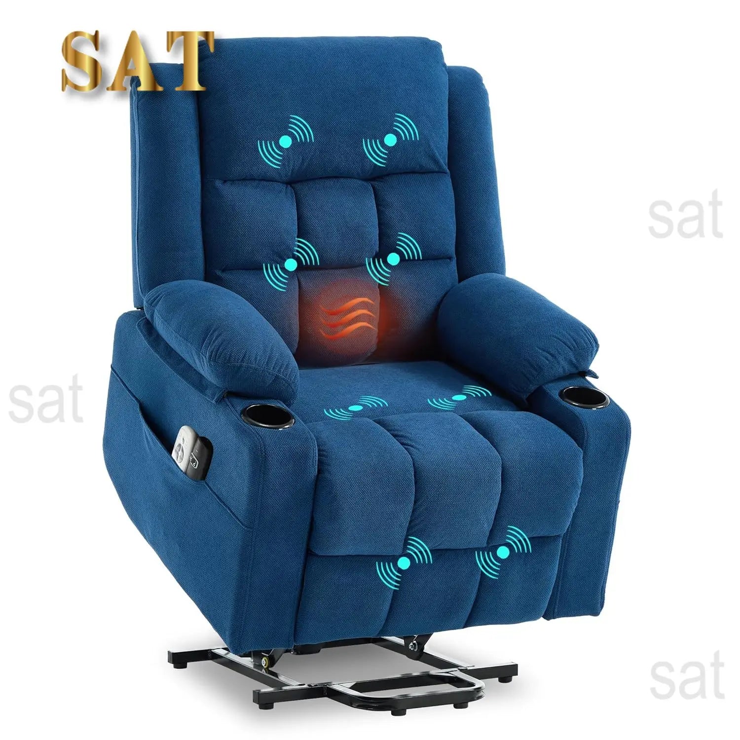 #Electric Power Lift Recliner with Massage & Heat USB Type-C Cup Holders Infinite Position for Elderly, Customized