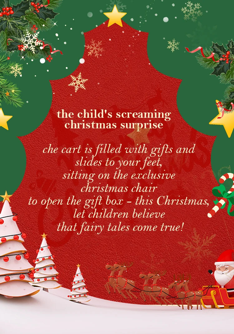 Christmas atmosphere beach stool, convenient camping folding chair camping cart, lightweight Christmas dining chair living chair