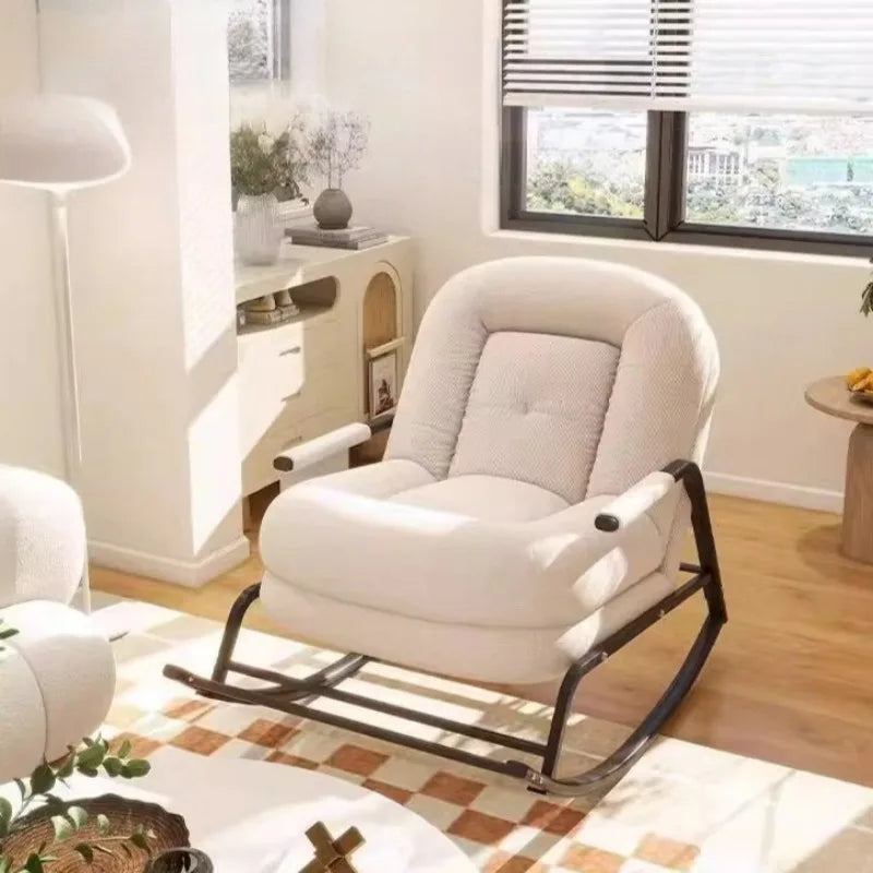 Lazy Rocking Sofa Home Balcony Leisure Living Room Nap Chair Single Internet Celebrity Nap Recliner Muebles Para El Hogar