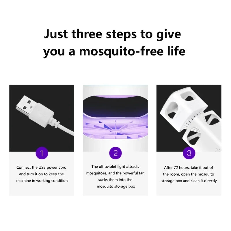 USB Mosquito Killer Lamp Fly Bug Mosquito Repeller Electronic LED Light Control Lamp Small Insect Trap Home Appliances