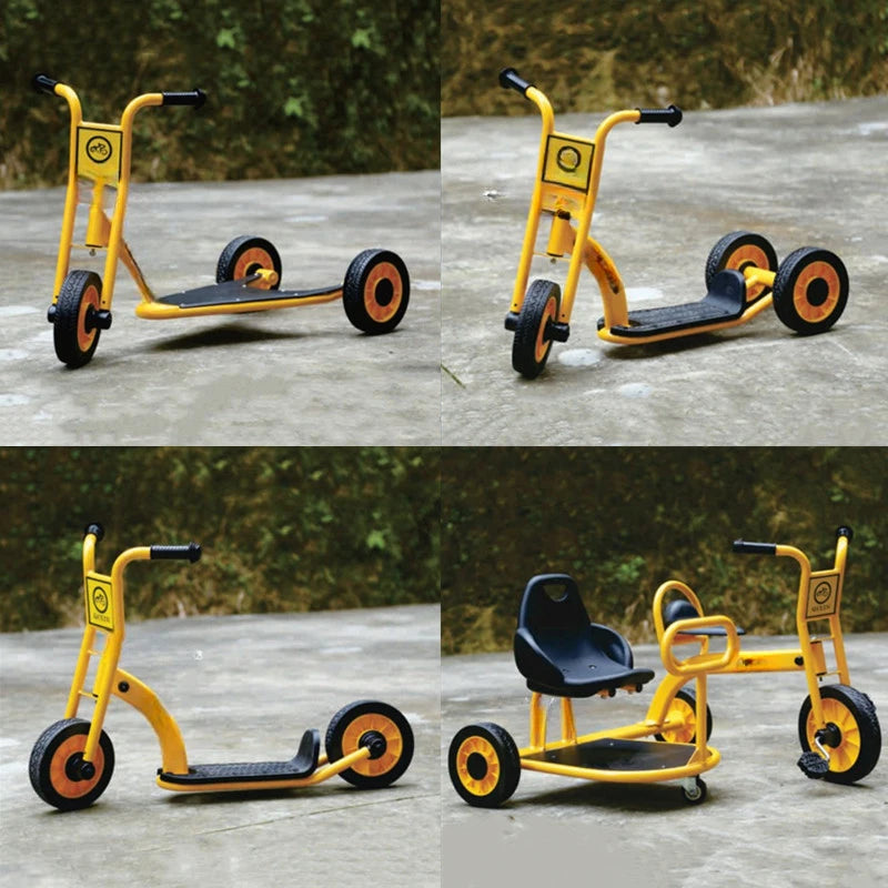 Tricycles, children's two person bicycles, outdoor twin bicycles, three person bicycles, multiple person rotating carts