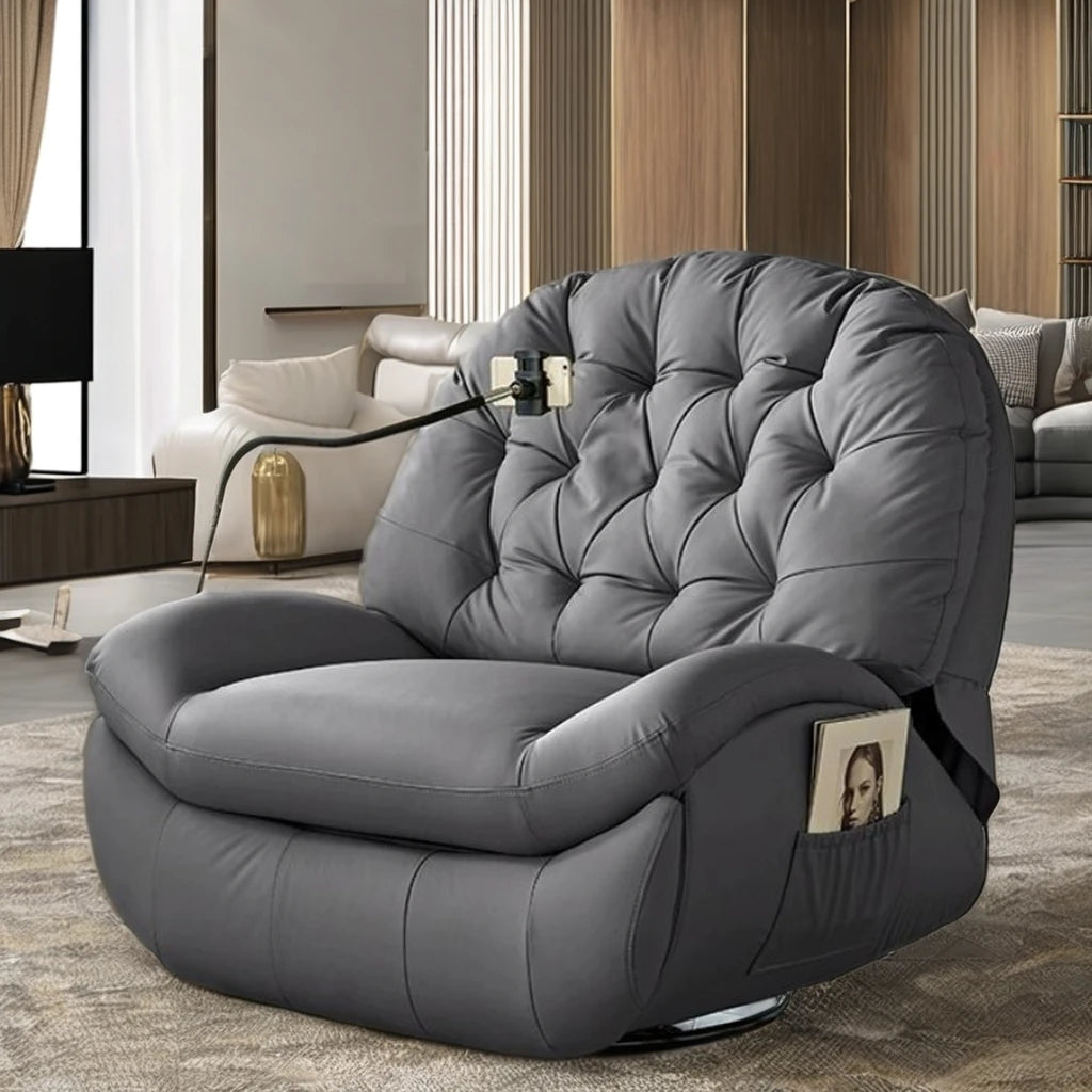 Electric Swing Eggshell Rocking Chair Single Sofa Adult Lying Lazy Living Room Rotating Rocker Reading Relaxing