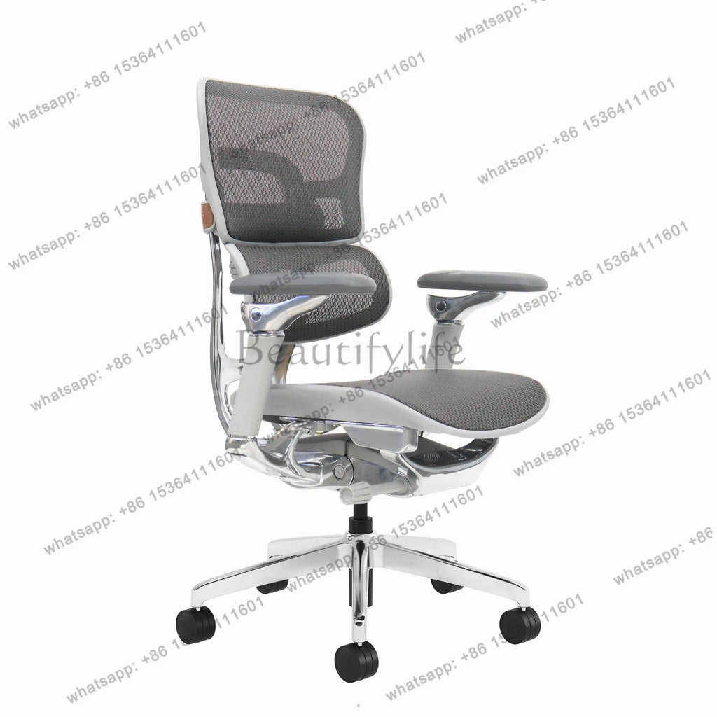 LJY Office Chairs For Staff, Ergonomic,T9 High Back Ergonomic Mesh Office Chair With Aluminum Alloy Frame 8D Armrest Adjustable