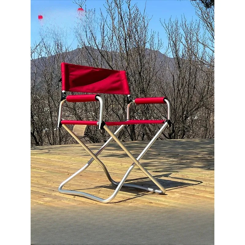 Outdoor Folding Chair Portable Ultra Light Beach Picnic Aluminum Co-Sketch Camping