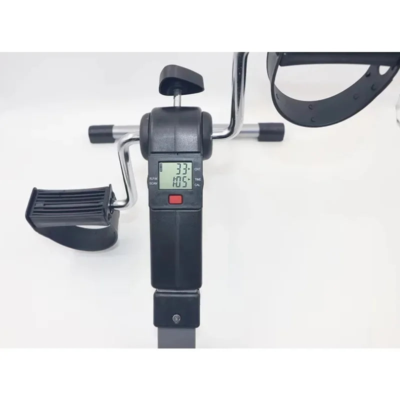 Mini Exercise Bike Pedal Exerciser Resistance Cycle Arm Leg Folding Exerciser Fitness