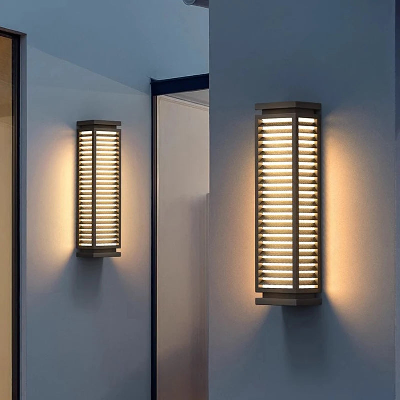 LED outdoor waterproof wall lamp IP65 exterior wall porch balcony 110V220V stainless steel garden decoration courtyard wall lamp
