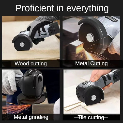 16.8V Portable Mini Cordless Angle Grinder Lithium Battery Powered Polishing Machine Diamond Cutting Power Tool for Grinding