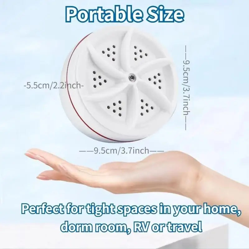 1Piece Travel Home Business Trip USB Rotating Turbine Portable Mini Washing Machine For Socks Underwear Wash Dishes